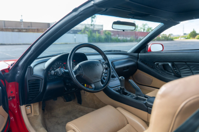 1996 Acura NSX in Formula Red over Tan