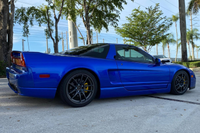2004 Acura NSX in Long Beach Blue over Blue