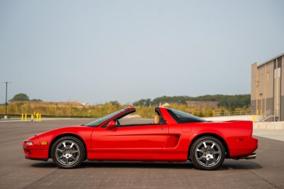 1996 Acura NSX in Formula Red over Tan