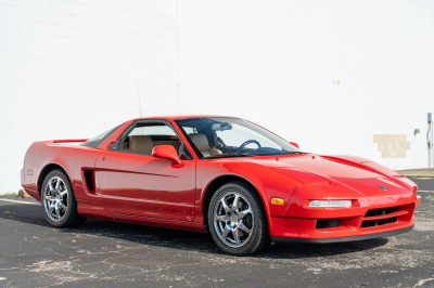 1996 Acura NSX in Formula Red over Tan