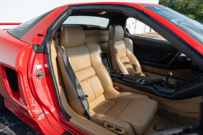 1996 Acura NSX in Formula Red over Tan