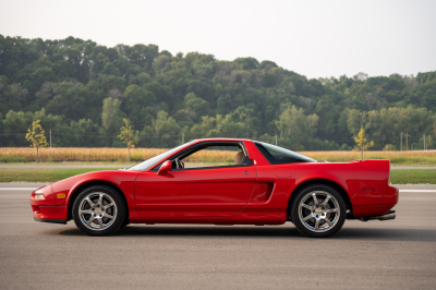 1996 Acura NSX in Formula Red over Tan