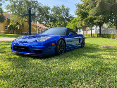 2004 Acura NSX in Long Beach Blue over Blue
