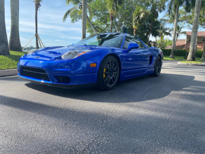 2004 Acura NSX in Long Beach Blue over Blue