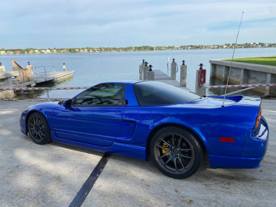 2004 Acura NSX in Long Beach Blue over Blue