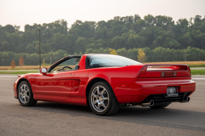 1996 Acura NSX in Formula Red over Tan