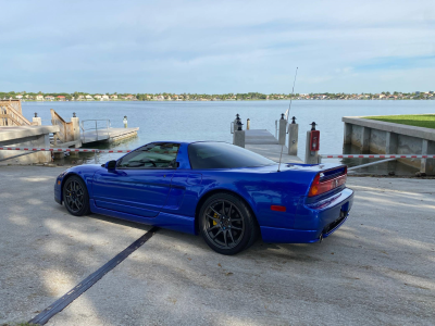 2004 Acura NSX in Long Beach Blue over Blue