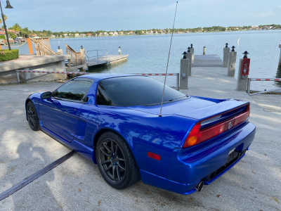 2004 Acura NSX in Long Beach Blue over Blue