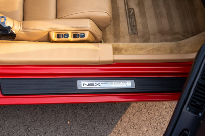 1996 Acura NSX in Formula Red over Tan