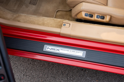 1996 Acura NSX in Formula Red over Tan