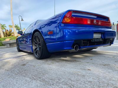 2004 Acura NSX in Long Beach Blue over Blue
