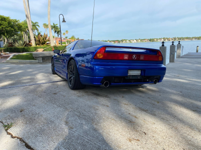 2004 Acura NSX in Long Beach Blue over Blue