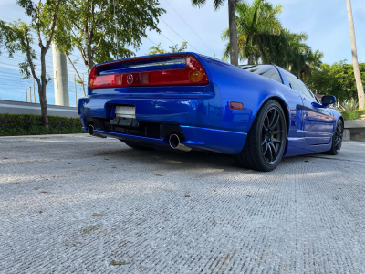 2004 Acura NSX in Long Beach Blue over Blue