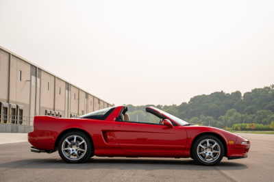 1996 Acura NSX in Formula Red over Tan