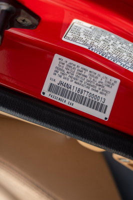 1996 Acura NSX in Formula Red over Tan