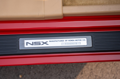 1996 Acura NSX in Formula Red over Tan