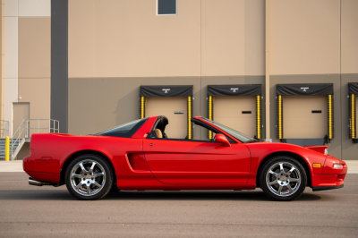 1996 Acura NSX in Formula Red over Tan