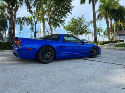 2004 Acura NSX in Long Beach Blue over Blue