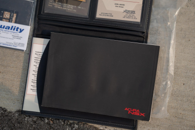 1996 Acura NSX in Formula Red over Tan