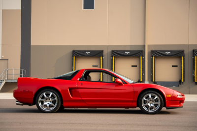 1996 Acura NSX in Formula Red over Tan