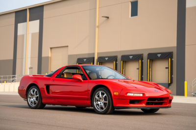 1996 Acura NSX in Formula Red over Tan