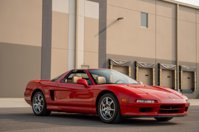 1996 Acura NSX in Formula Red over Tan