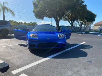 2004 Acura NSX in Long Beach Blue over Blue