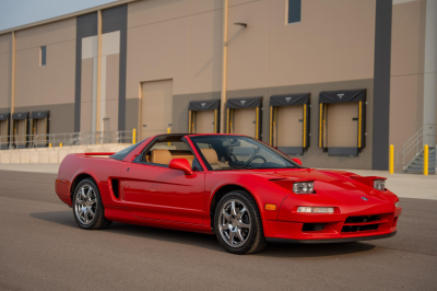 1996 Acura NSX in Formula Red over Tan