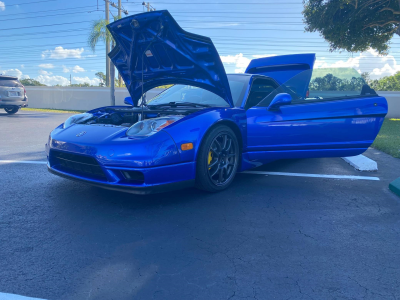 2004 Acura NSX in Long Beach Blue over Blue