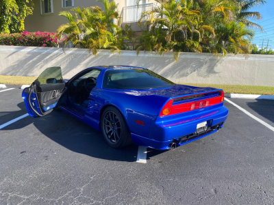 2004 Acura NSX in Long Beach Blue over Blue
