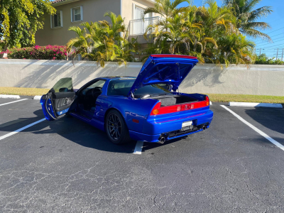 2004 Acura NSX in Long Beach Blue over Blue