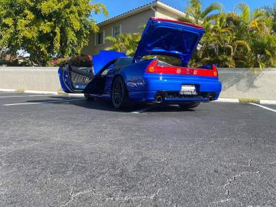 2004 Acura NSX in Long Beach Blue over Blue