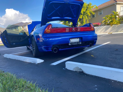 2004 Acura NSX in Long Beach Blue over Blue