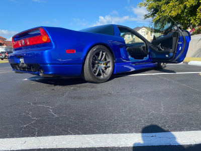 2004 Acura NSX in Long Beach Blue over Blue