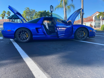 2004 Acura NSX in Long Beach Blue over Blue