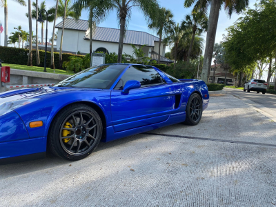 2004 Acura NSX in Long Beach Blue over Blue