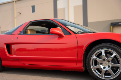 1996 Acura NSX in Formula Red over Tan