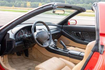1996 Acura NSX in Formula Red over Tan