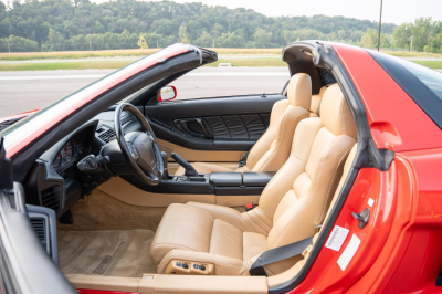 1996 Acura NSX in Formula Red over Tan