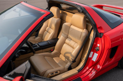 1996 Acura NSX in Formula Red over Tan