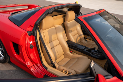 1996 Acura NSX in Formula Red over Tan
