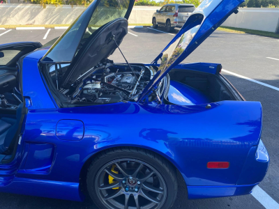 2004 Acura NSX in Long Beach Blue over Blue