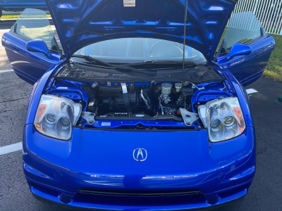 2004 Acura NSX in Long Beach Blue over Blue