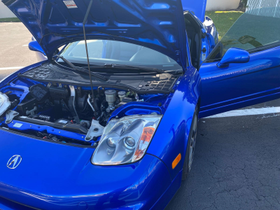 2004 Acura NSX in Long Beach Blue over Blue