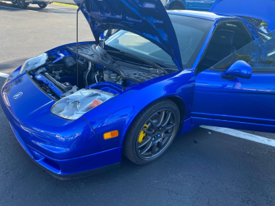 2004 Acura NSX in Long Beach Blue over Blue