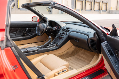 1996 Acura NSX in Formula Red over Tan