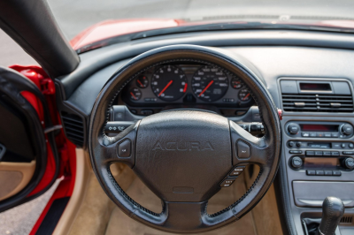 1996 Acura NSX in Formula Red over Tan