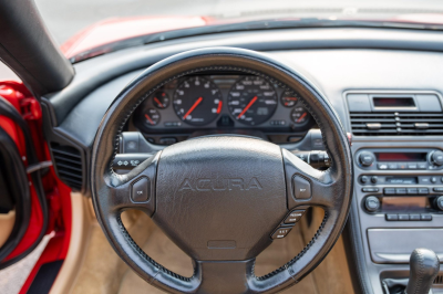 1996 Acura NSX in Formula Red over Tan