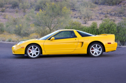 2002 Acura NSX in Spa Yellow over Black