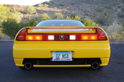 2002 Acura NSX in Spa Yellow over Black